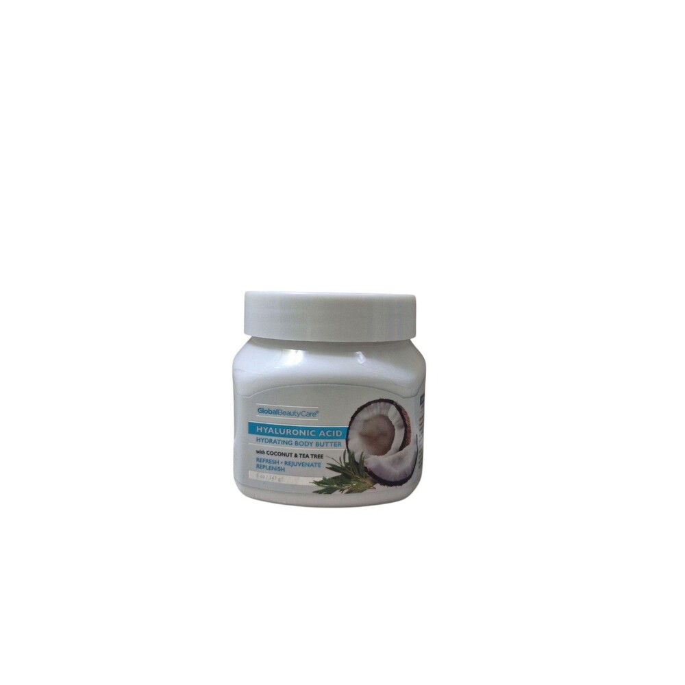 Global Beauty  Hyaluronic Acid Hydrating Body Butter - Coconut & Tea Tree